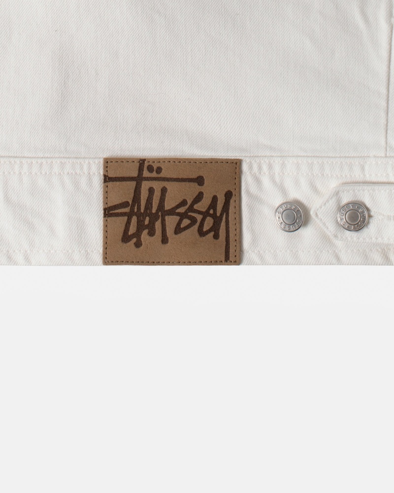 Bone Stüssy Zip Work Jacket Overdyed | DUCE8-9624