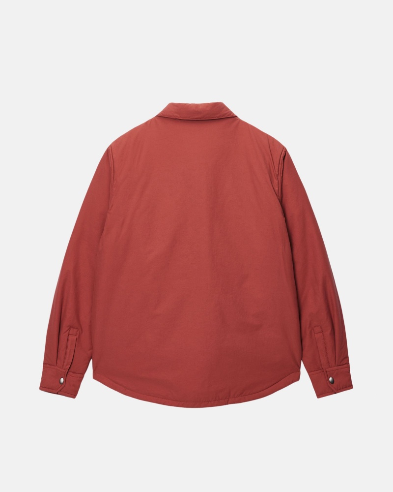 Brick Stüssy Padded Tech Over Shirt | ADZW6-2810