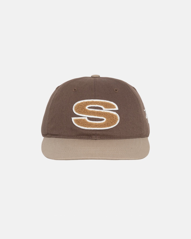 Brown Stüssy Chenille S Low Pro Cap | HQUM-05613