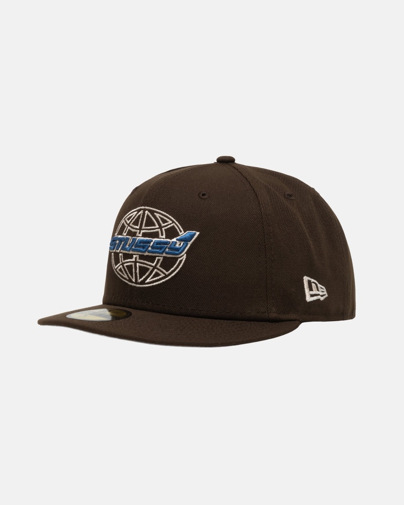 Brown Stüssy New Era 59Fifty Airplane | LVEA1-9045