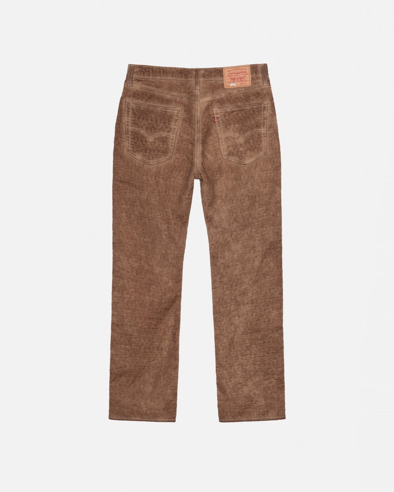 Brown Stüssy & Levi's Dyed Jacquard Jean | RIVW-27406