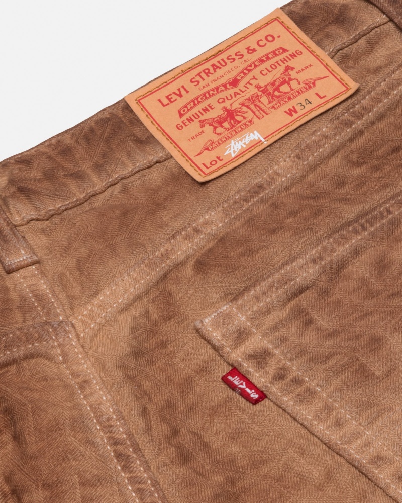 Brown Stüssy & Levi's Dyed Jacquard Jean | RIVW-27406