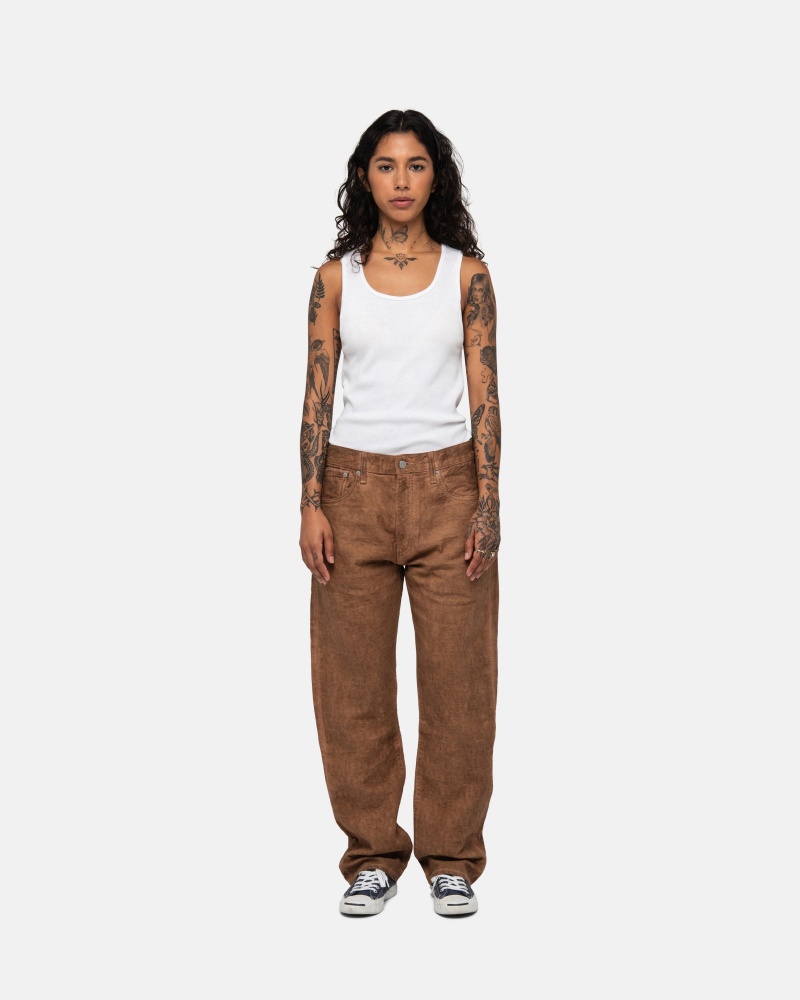 Brown Stüssy & Levi's Dyed Jacquard Jean | RIVW-27406