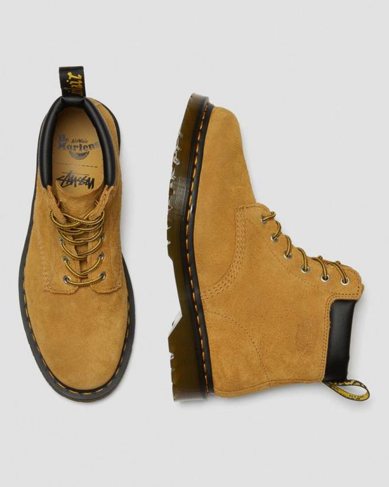 Brown Stüssy x Dr. Martens 939 Suede Ankle Boots | SKU27585231