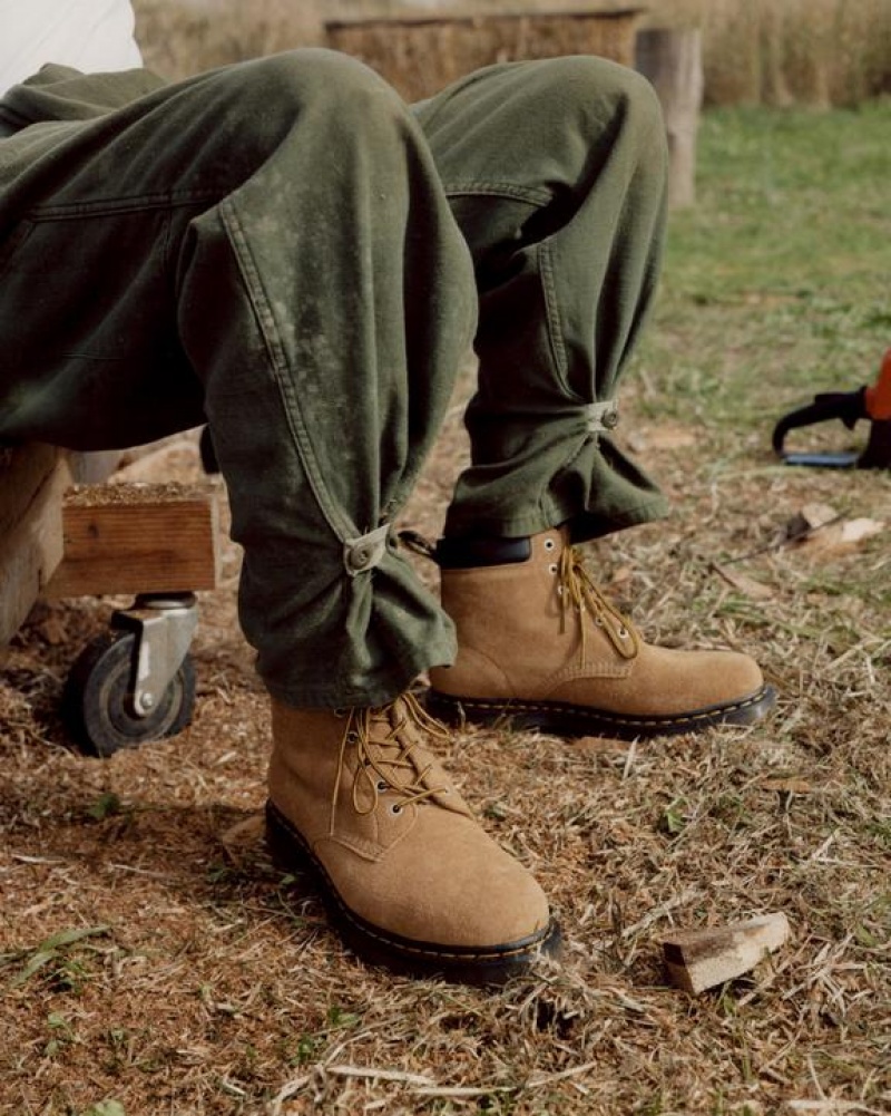 Brown Stüssy x Dr. Martens 939 Suede Ankle Boots | SKU27585231