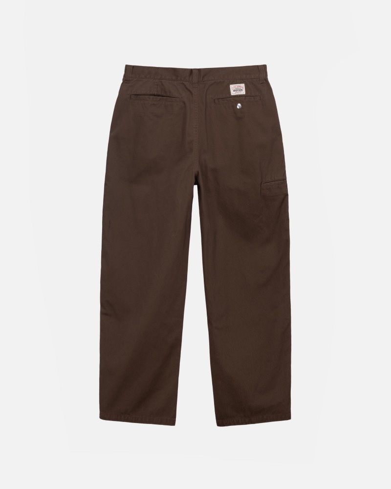 Brown Stüssy Workgear Trouser Twill | YDCX9-1706