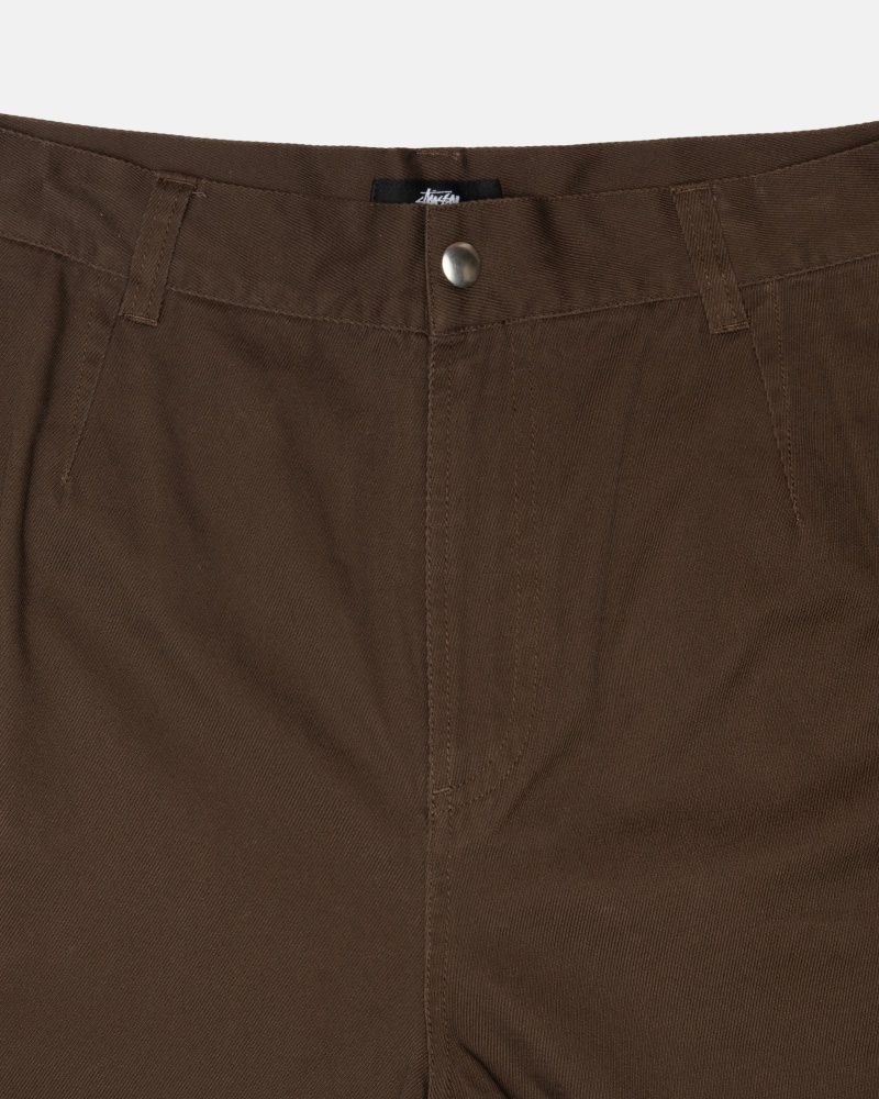 Brown Stüssy Workgear Trouser Twill | YDCX9-1706