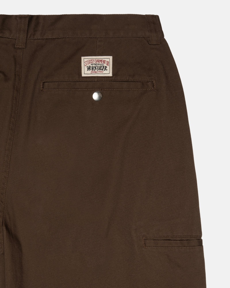 Brown Stüssy Workgear Trouser Twill | YDCX9-1706