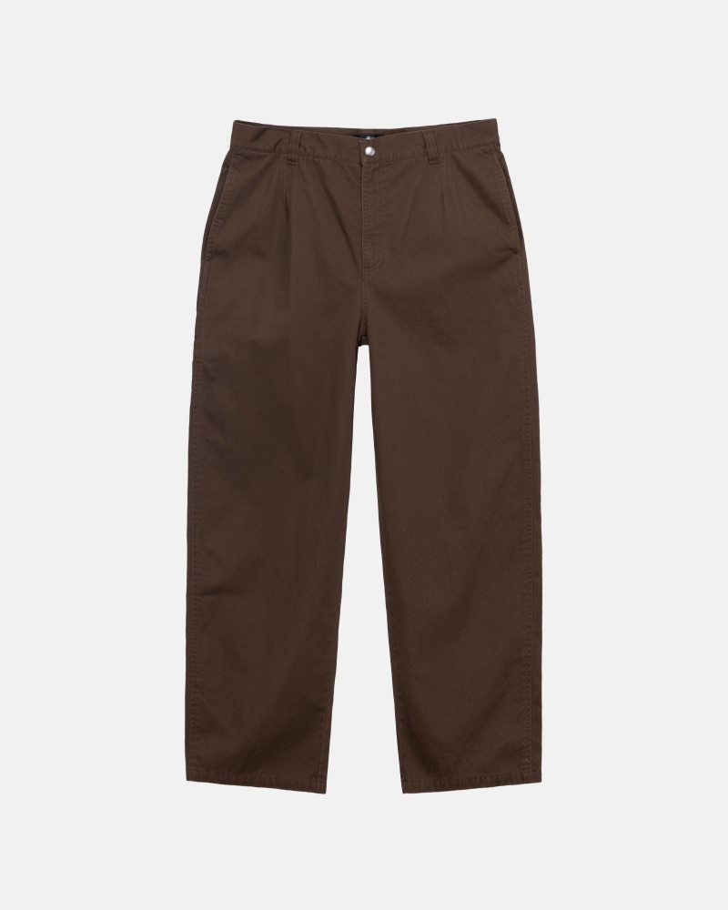 Brown Stüssy Workgear Trouser Twill | YDCX9-1706