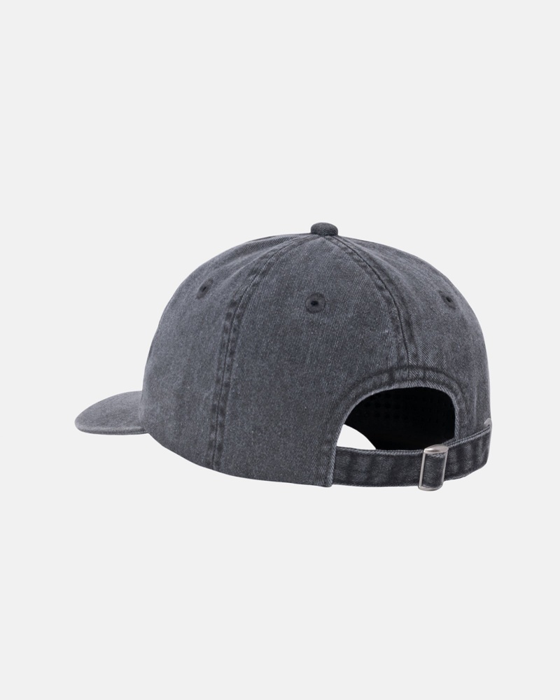 Charcoal Stüssy Low Pro Basic Washed Strapback | VEQR-58472