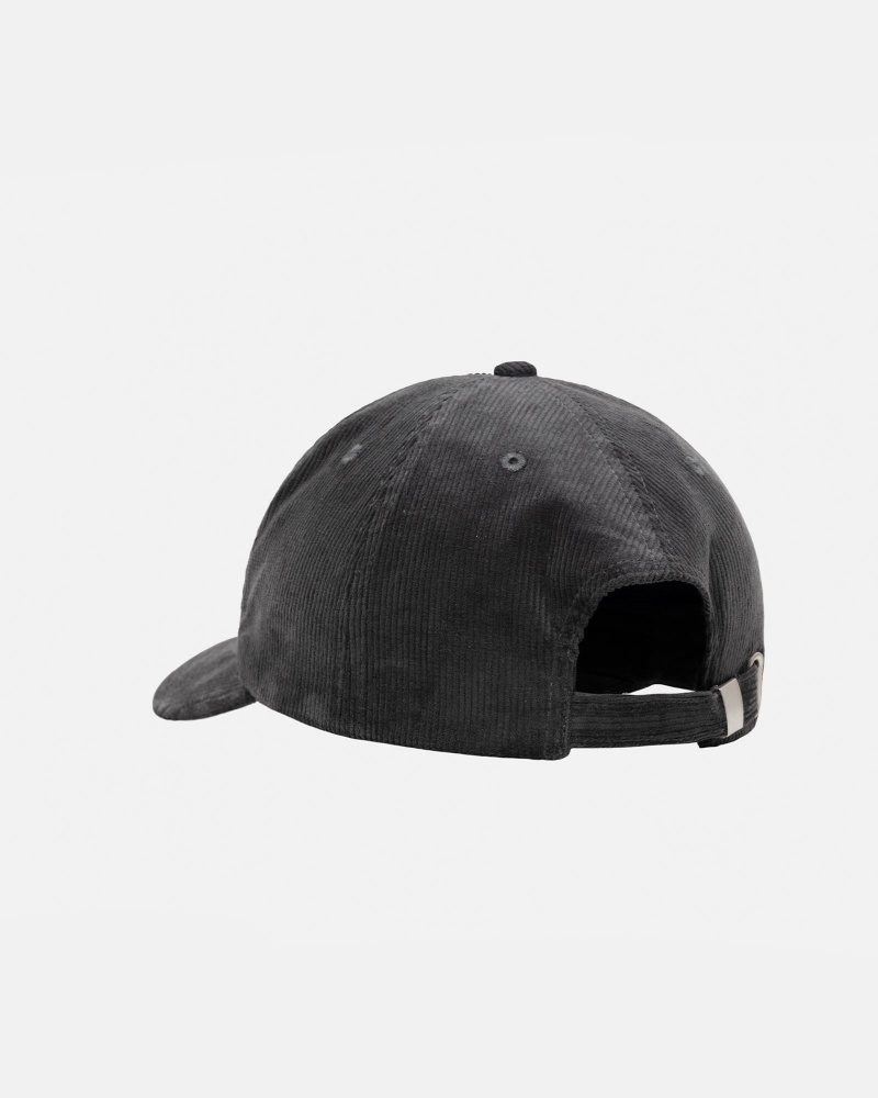 Charcoal Stüssy Mid-Depth Sport Arch Strapback | FLPQ-78036