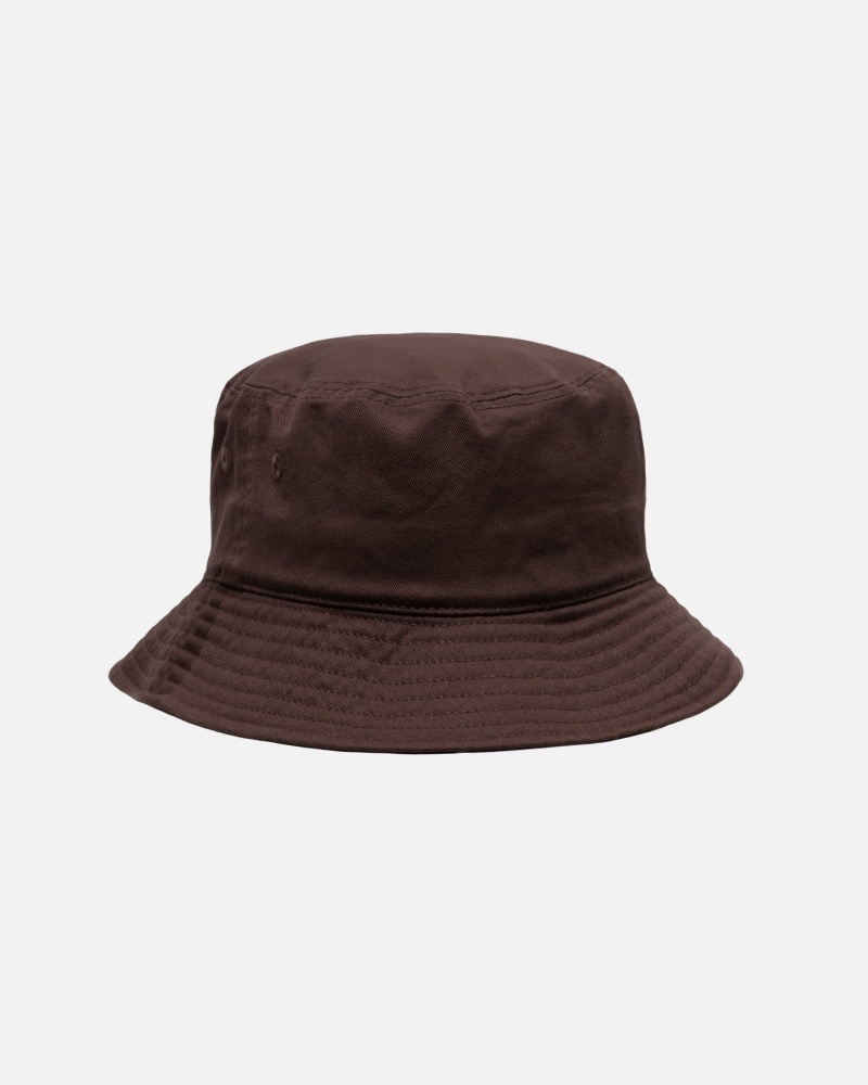 Chocolate Stüssy Bucket Hat Big Stock | ZENP1-8079