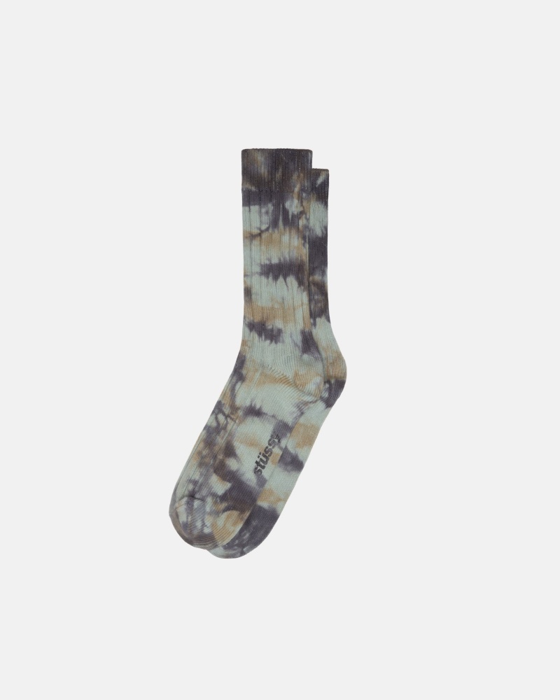 Cloud Sand Stüssy Multi Dyed Ribbed Socks | PAHW-17938