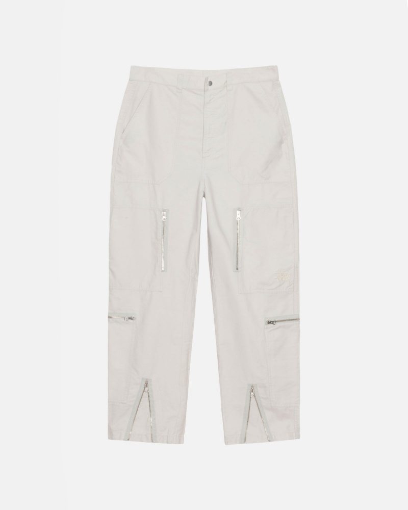 Cream Stüssy Nyco Flight Pant | VJFR2-1763