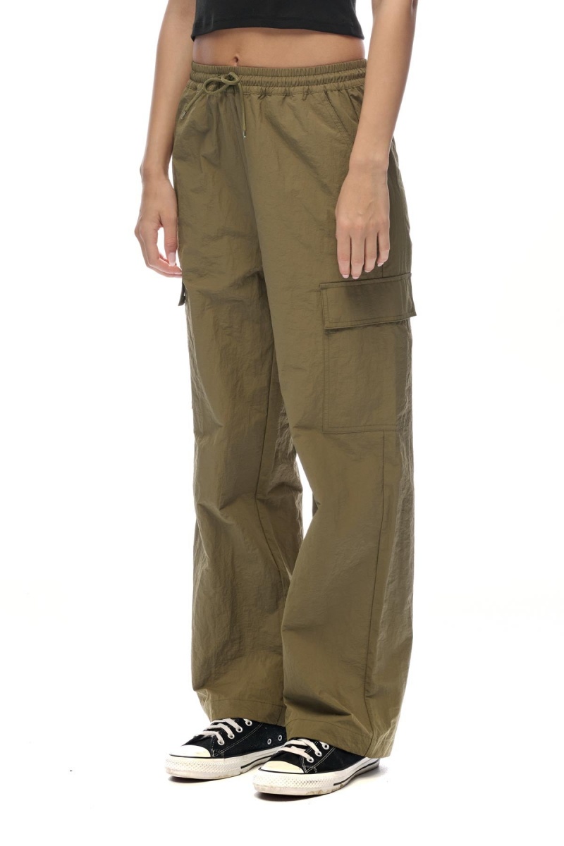 Dusty Green Stüssy Nylon Cargo Pant | UMBKNG-524