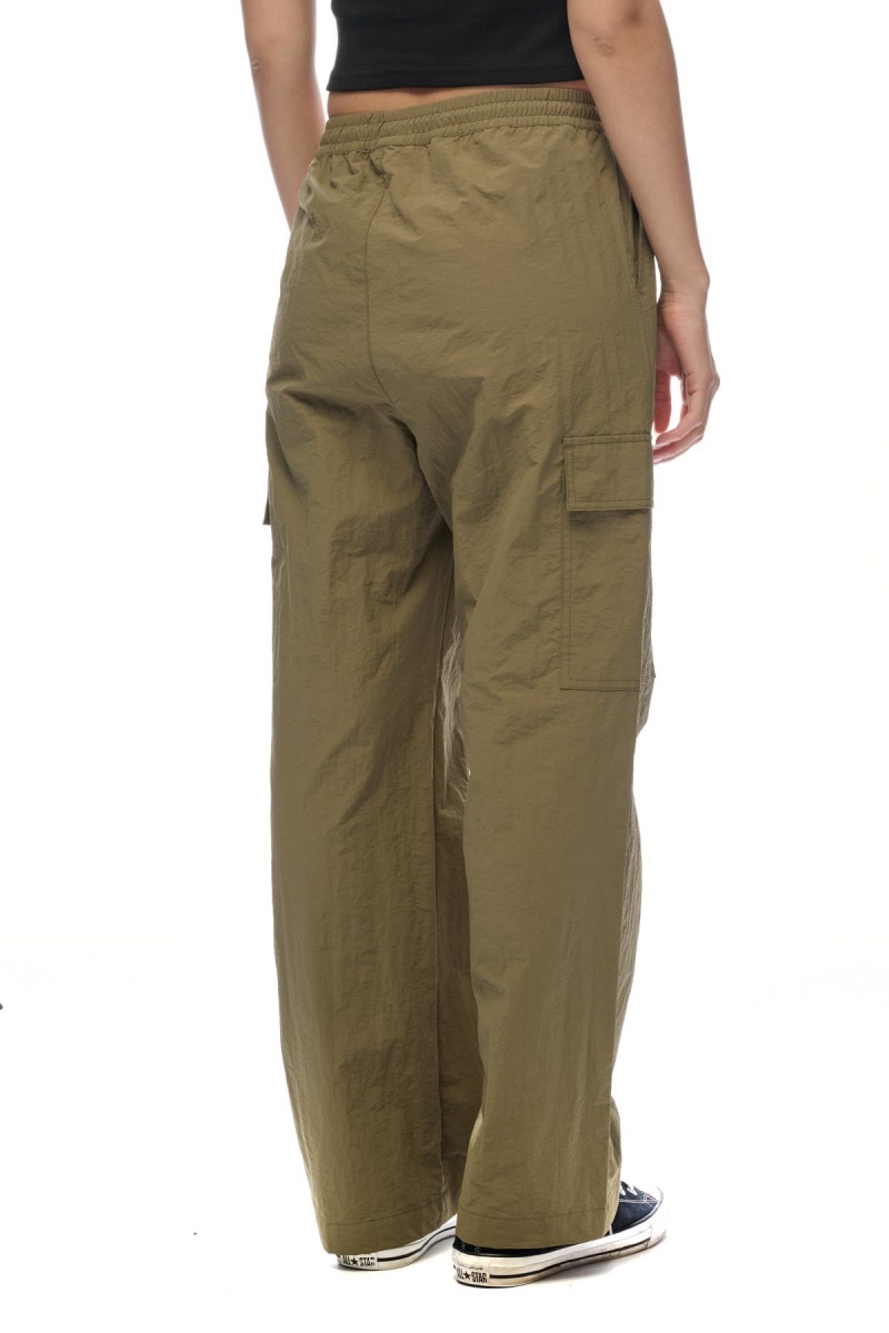 Dusty Green Stüssy Nylon Cargo Pant | UMBKNG-524