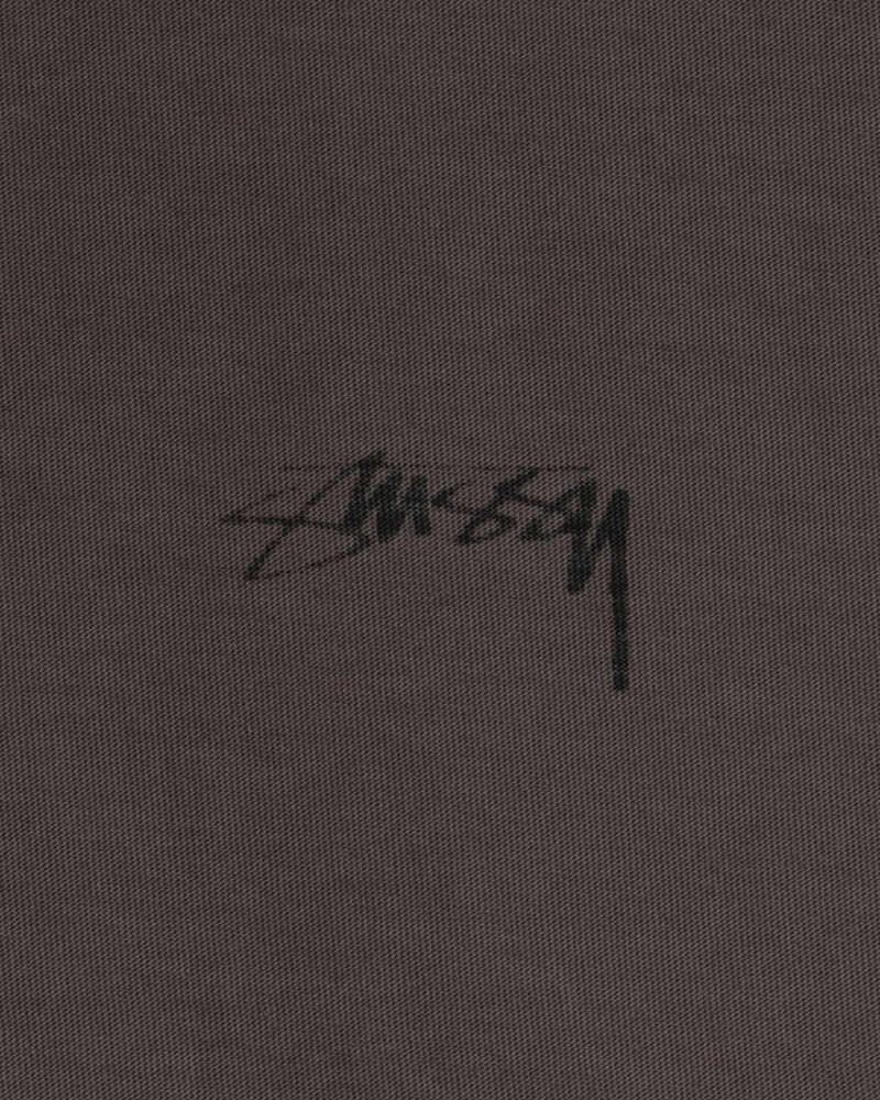 Faded Black Stüssy Lazy LS Tee | PJNG-10267