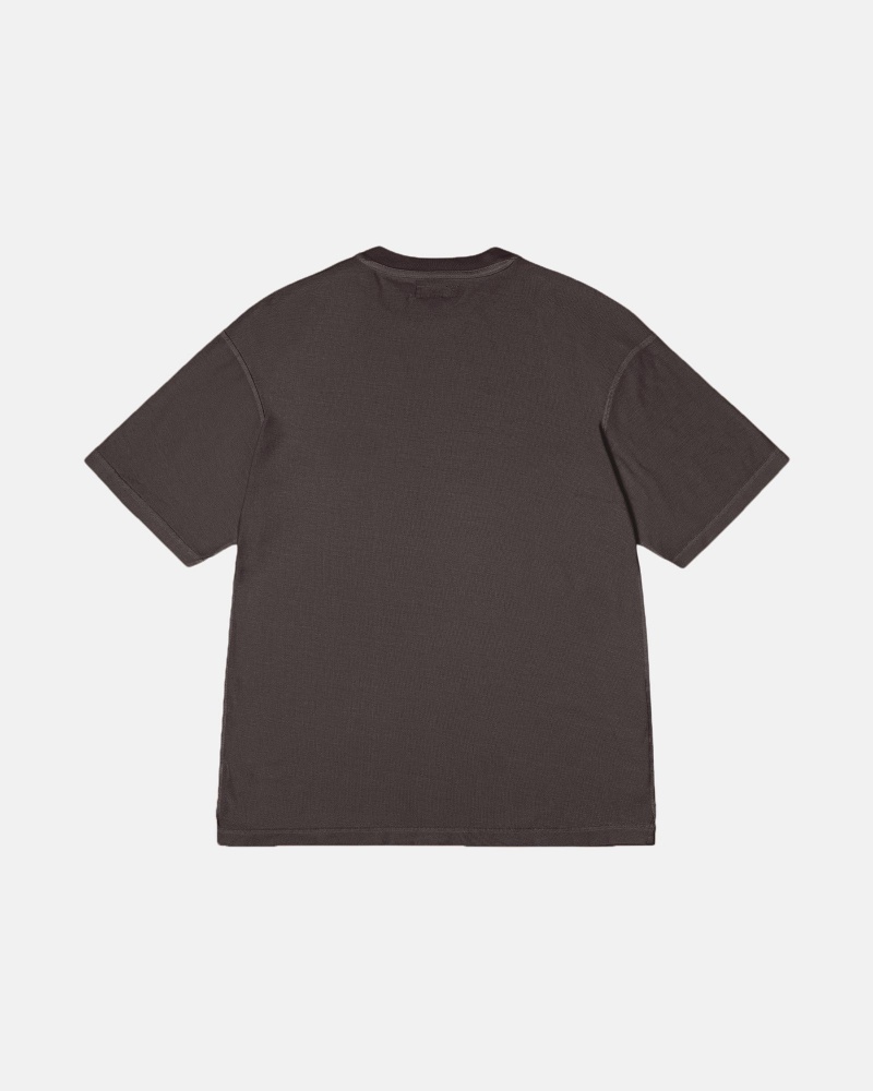 Faded Black Stüssy Lazy Tee | UWAH5-9860