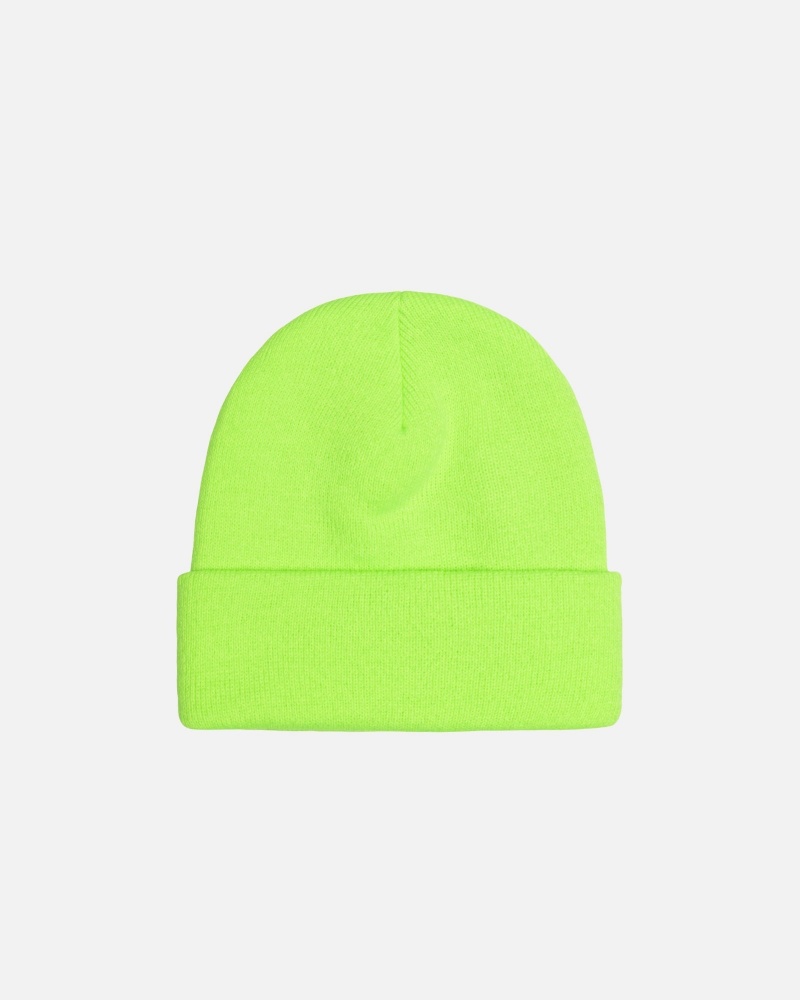 Flo Green Stüssy Cuff Beanie Stock | EGSH6-2534