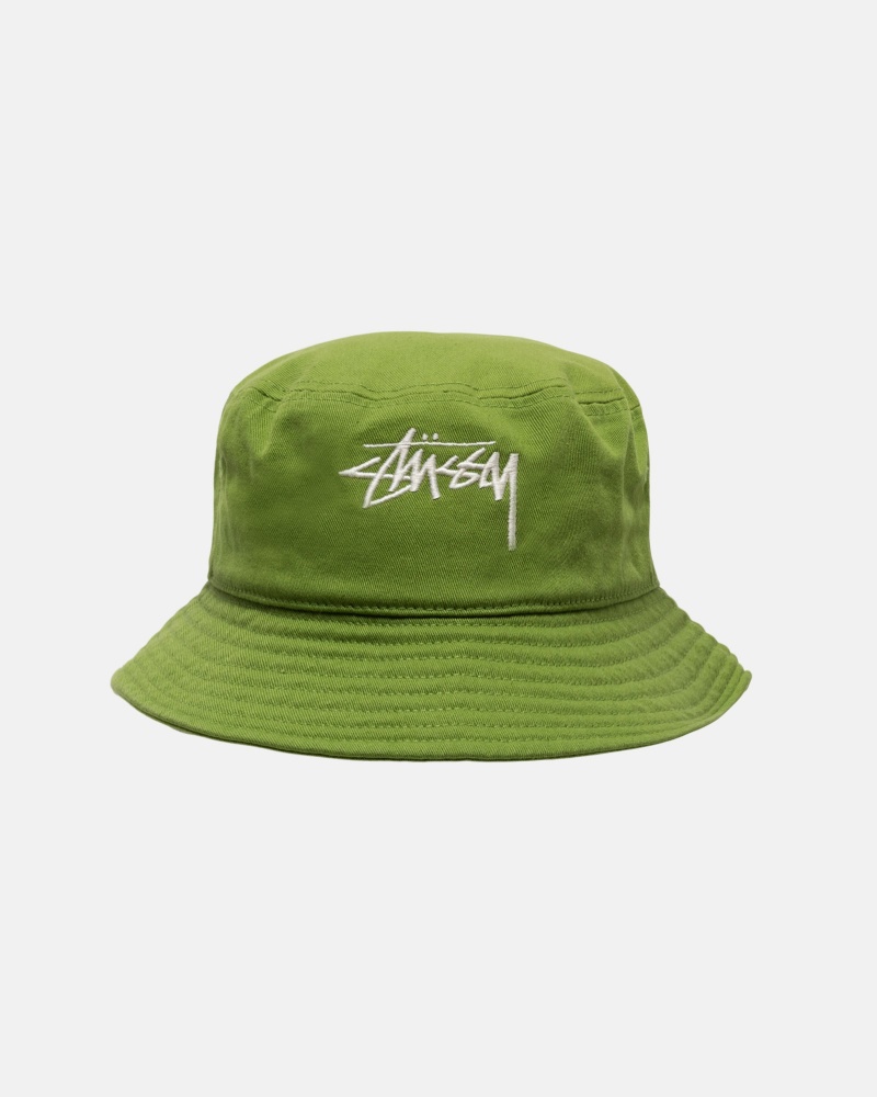 Grass Stüssy Bucket Hat Big Stock | UQTR1-6349