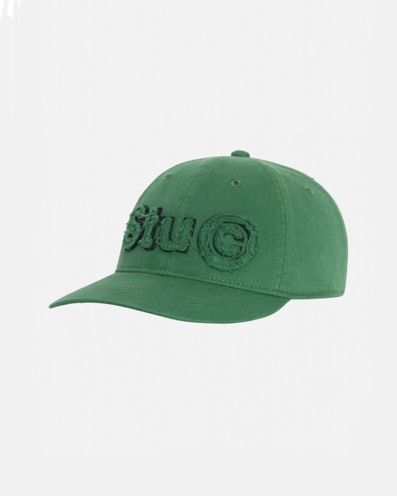 Green Stüssy Low Pro Copyright Applique Strapback | YGNK2-0476