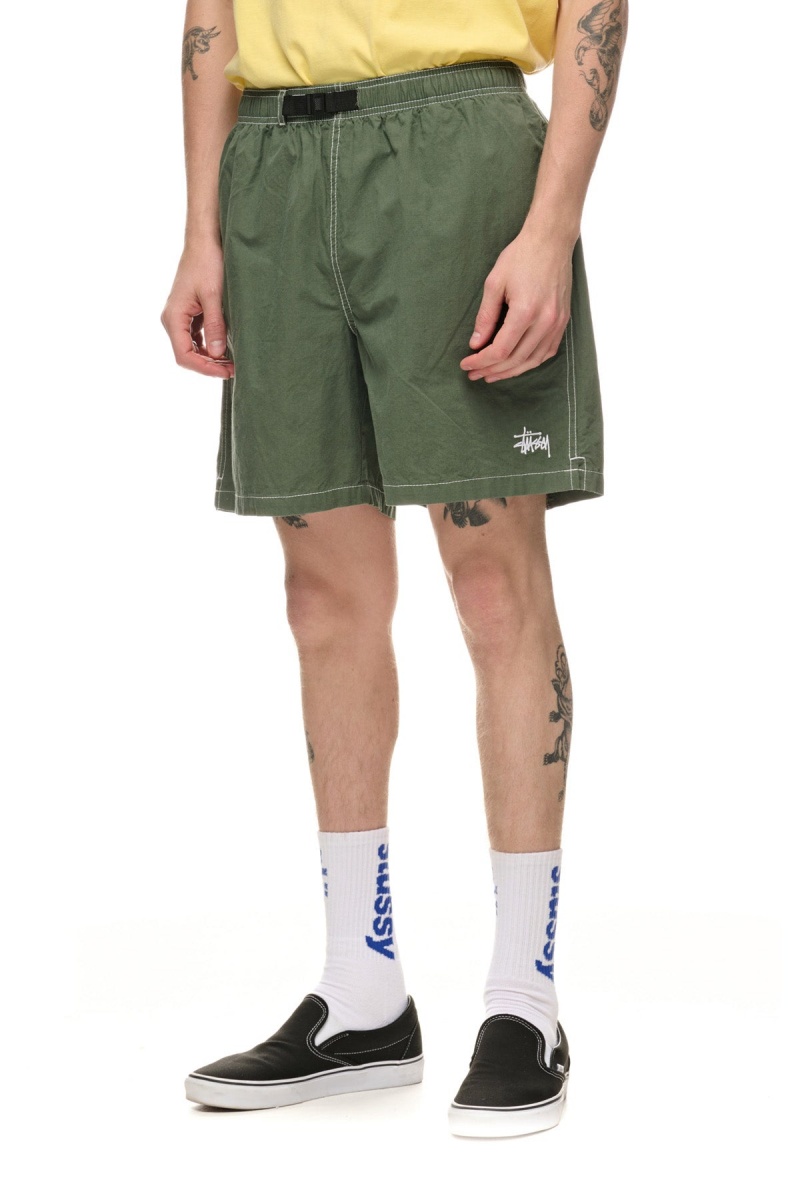 Green Stüssy Ripstop Mountain Short | WVXFDO-752