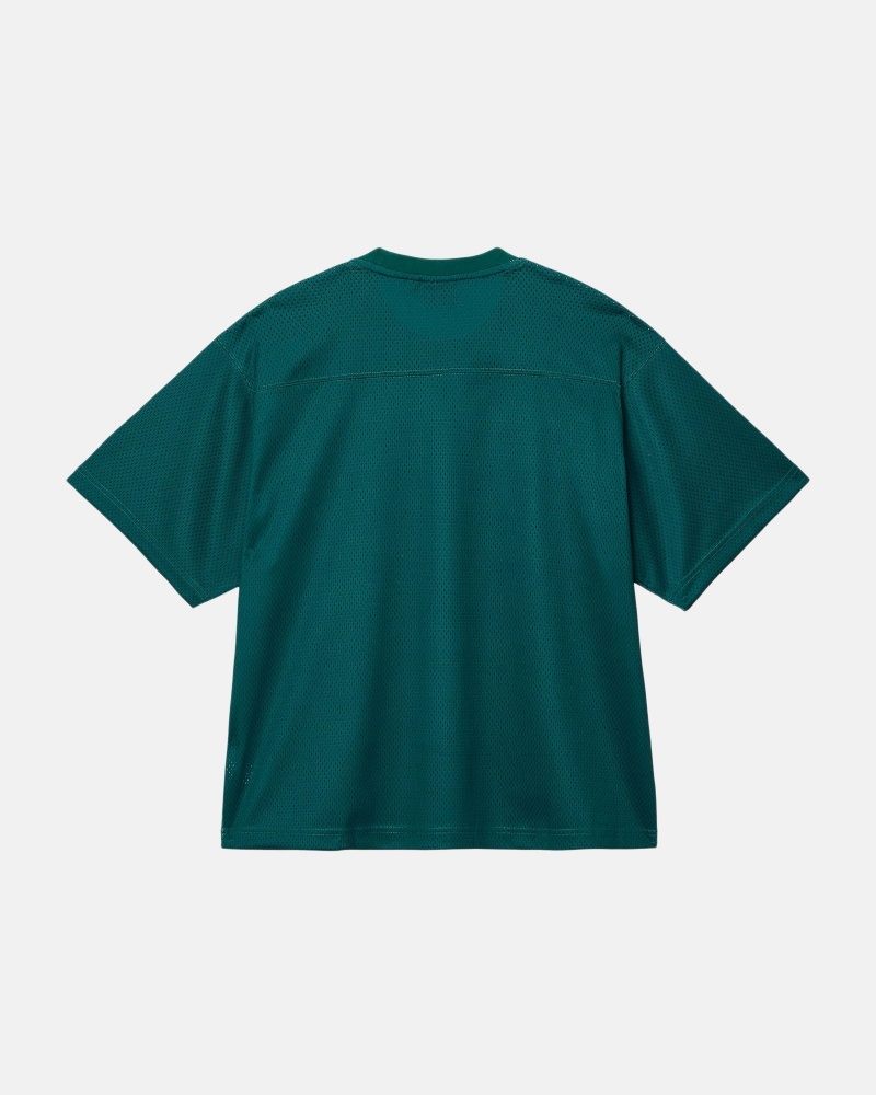 Green Stüssy Sport Mesh Football Jersey | FCGH3-4672