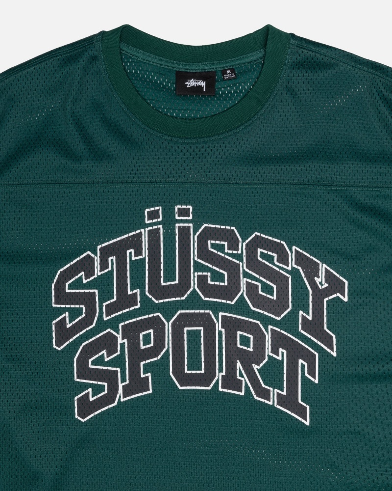 Green Stüssy Sport Mesh Football Jersey | FCGH3-4672