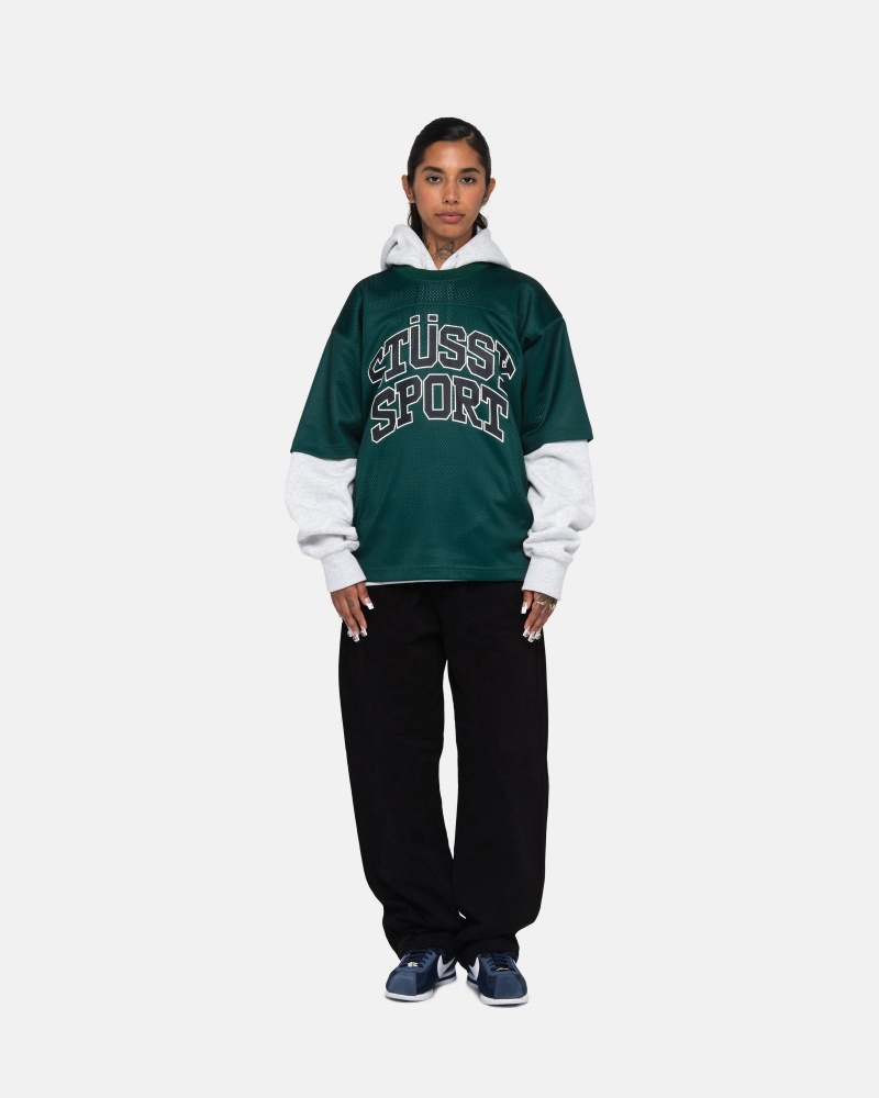 Green Stüssy Sport Mesh Football Jersey | FCGH3-4672