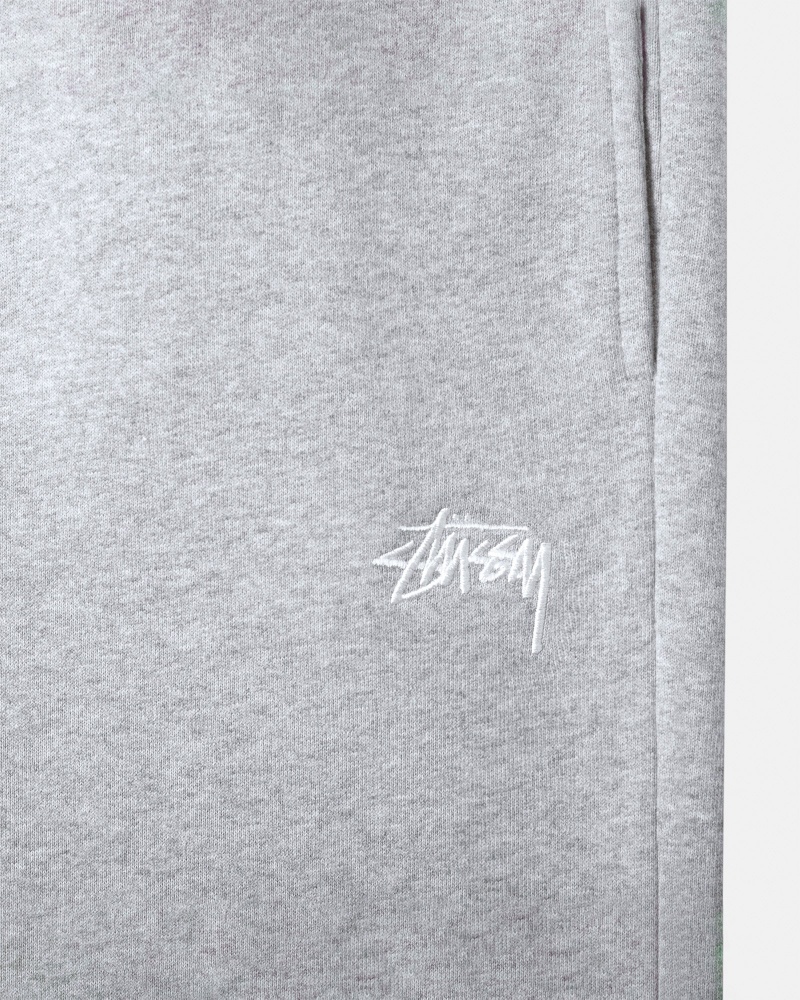 Grey Heather Stüssy Stock Logo Sweatpant | OUAC0-7945