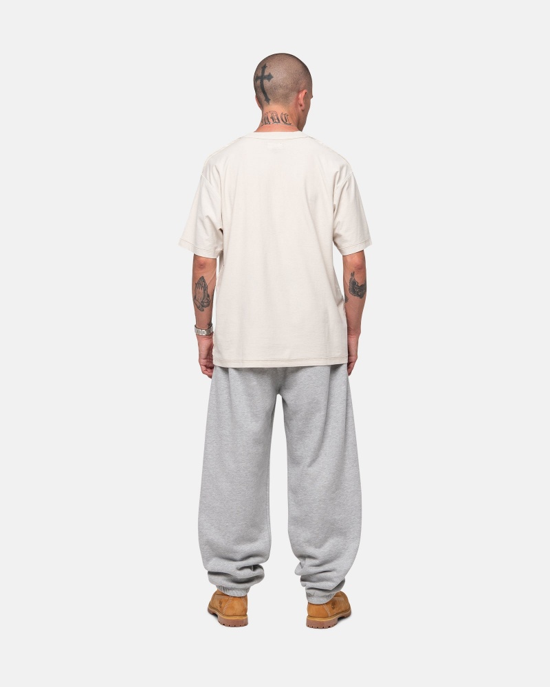 Grey Heather Stüssy Stock Logo Sweatpant | OUAC0-7945