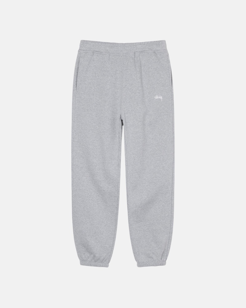 Grey Heather Stüssy Stock Logo Sweatpant | OUAC0-7945