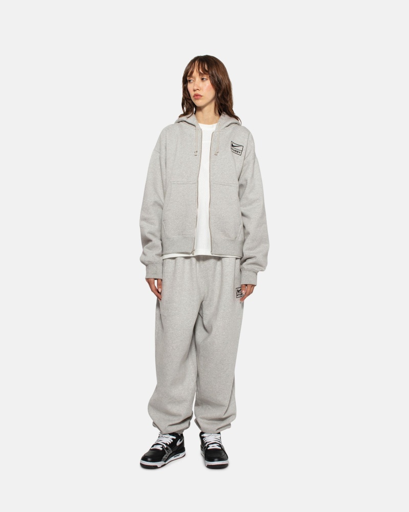 Grey Heather Stüssy & Nike Fleece Pant | KZQB0-2578