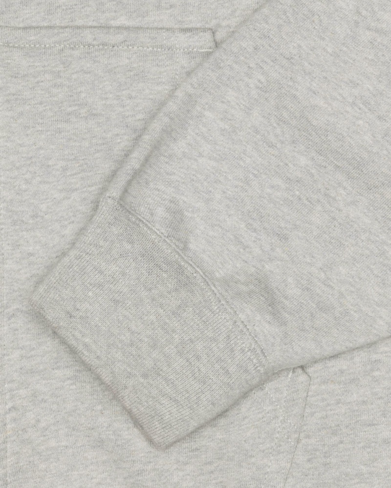 Grey Heather Stüssy & Nike Fleece Zip Hoodie | BMHJ3-1704