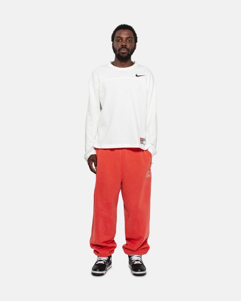 Habanero Red Stüssy & Nike Pigment Dyed Fleece Pant | DJZQ9-7682