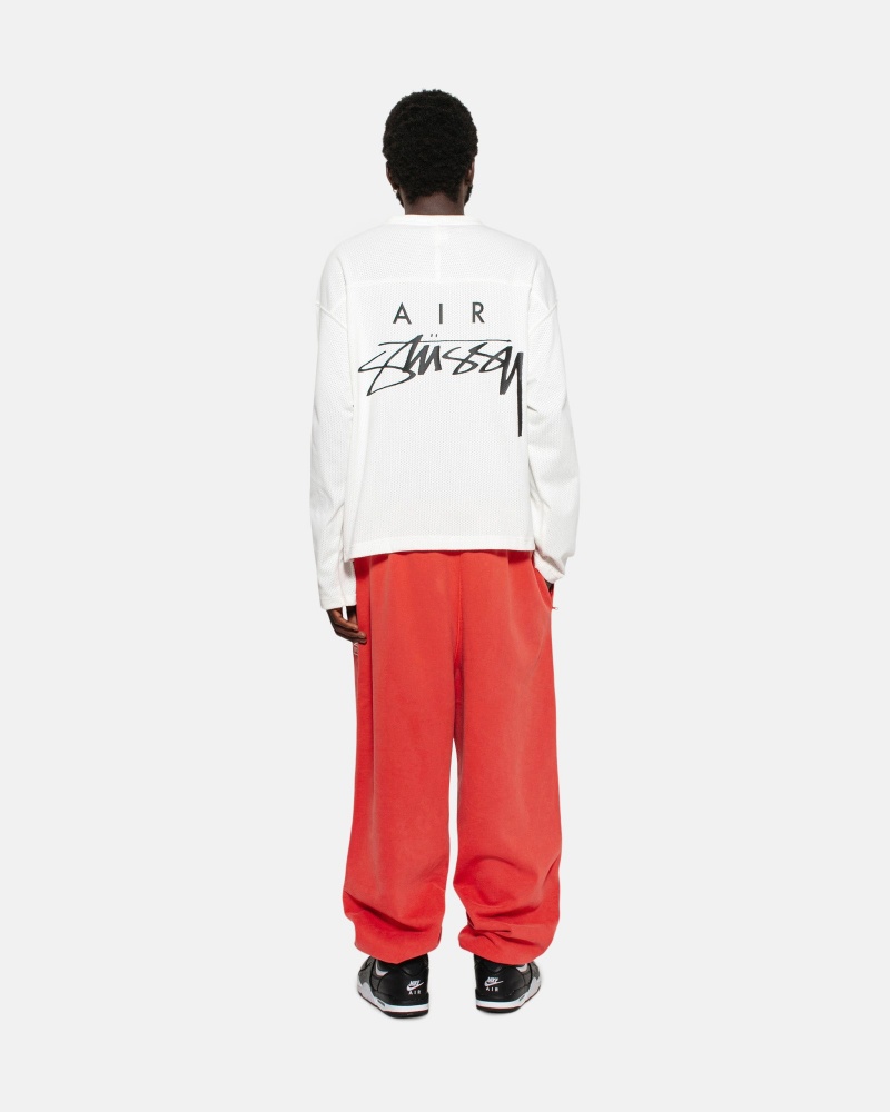 Habanero Red Stüssy & Nike Pigment Dyed Fleece Pant | DJZQ9-7682