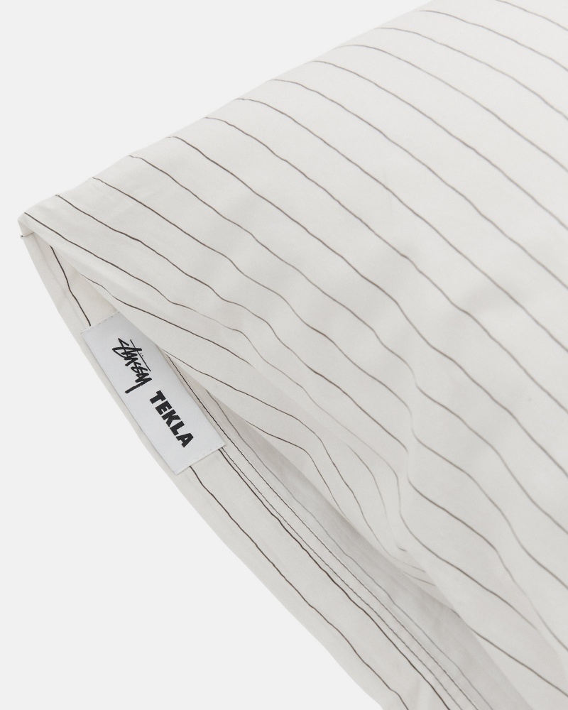 Hand Drawn Stripes Stüssy Tekla Percale Pillow Sham | INDA0-5164