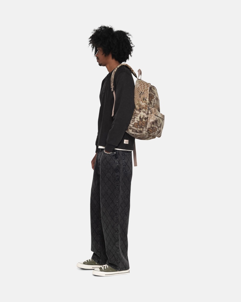 Highlander Stüssy Canvas Backpack | GJEC-63598