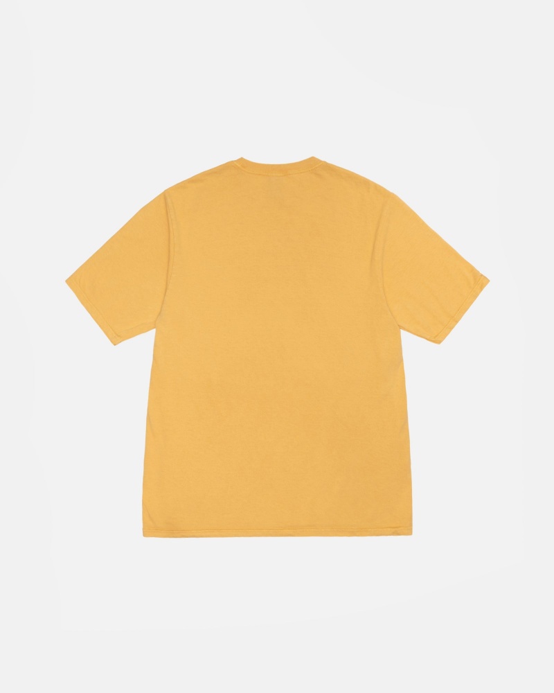 Honey Stüssy Small Stock Tee Pigment Dyed | QNJU-36921