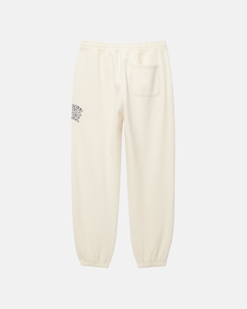 Ivory Stüssy Sport Sweatpant | QMSI4-1637