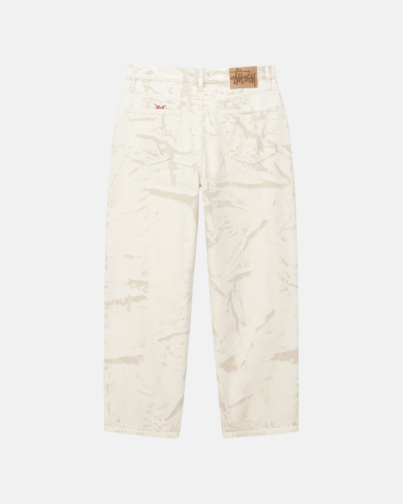 Khaki Stüssy Big Ol' Jean Distressed Canvas | NRXZ-23418