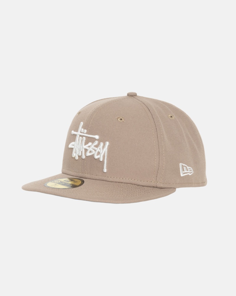 Khaki Stüssy New Era 59Fifty Authentic | OWHP8-1423