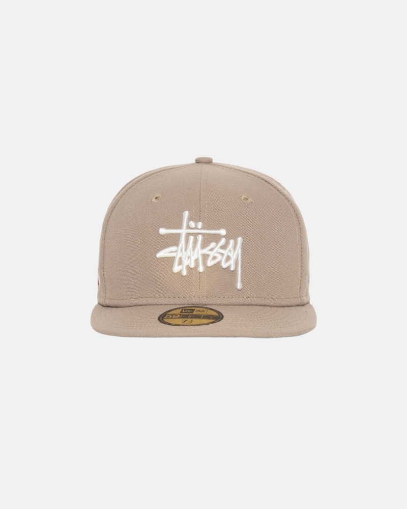 Khaki Stüssy New Era 59Fifty Authentic | OWHP8-1423