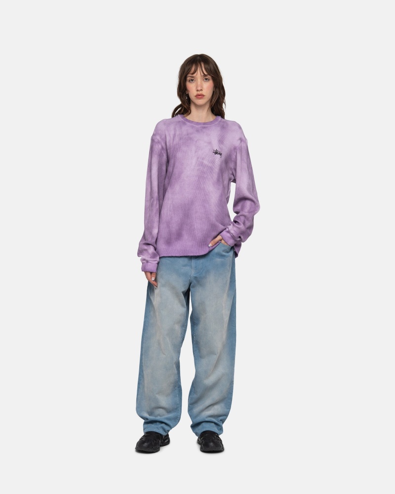 Lavender Stüssy Basic Stock Ls Thermal | VCMT-24681