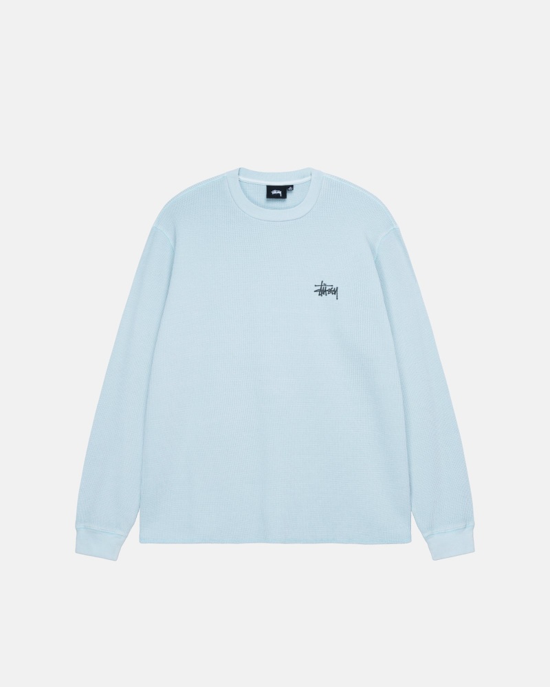 Light Blue Stüssy Basic Stock Ls Thermal | RCDQ2-8764