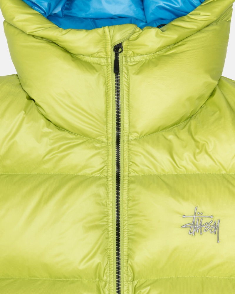 Lime Stüssy Down Parka Micro Ripstop | EWUB-42851