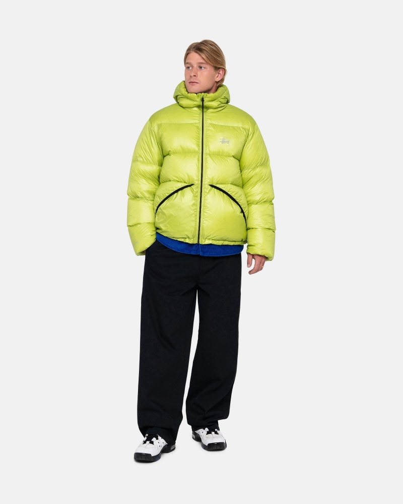 Lime Stüssy Down Parka Micro Ripstop | EWUB-42851