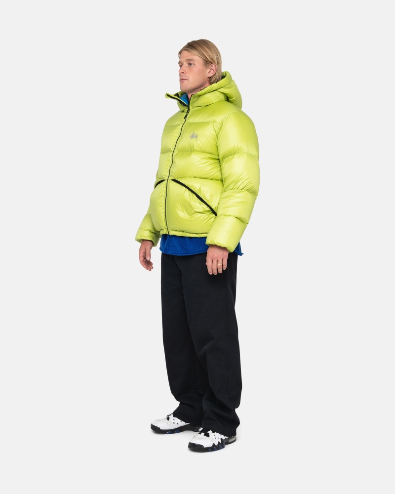 Lime Stüssy Down Parka Micro Ripstop | EWUB-42851