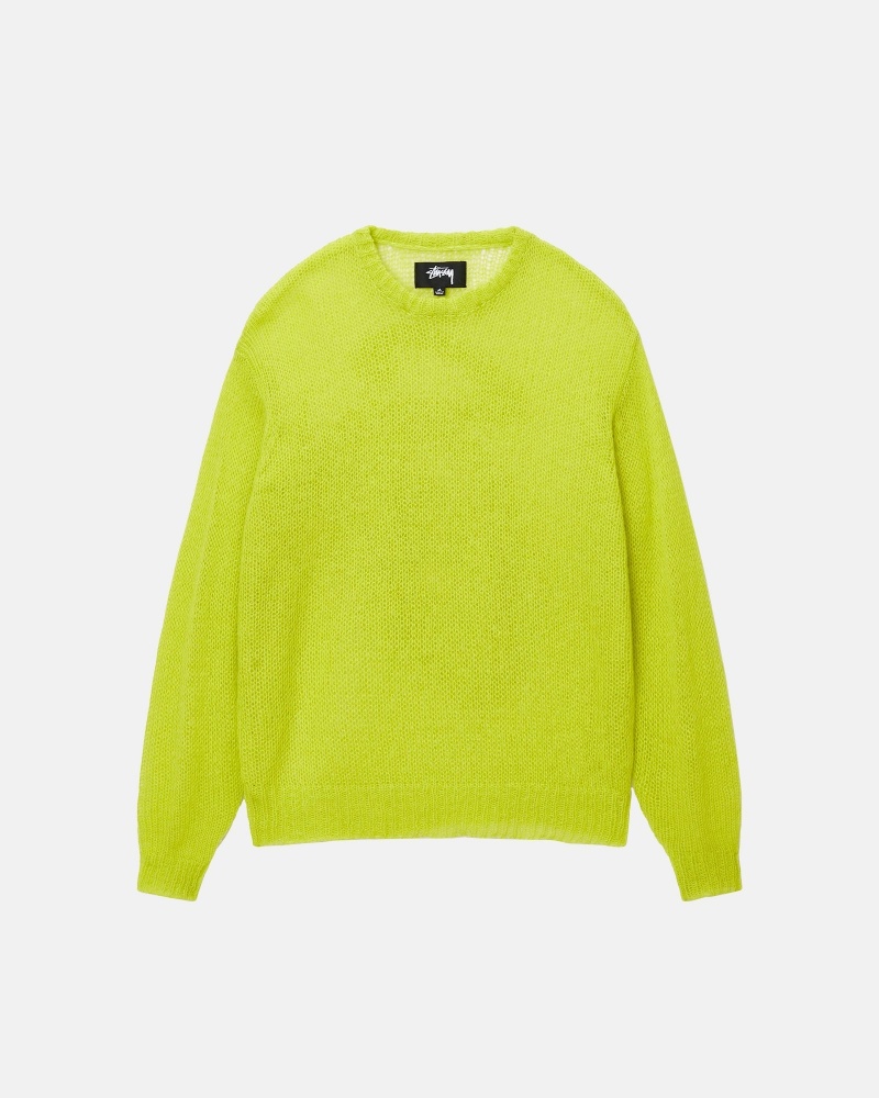 Lime Stüssy S Loose Knit Sweater | WYBX4-3715