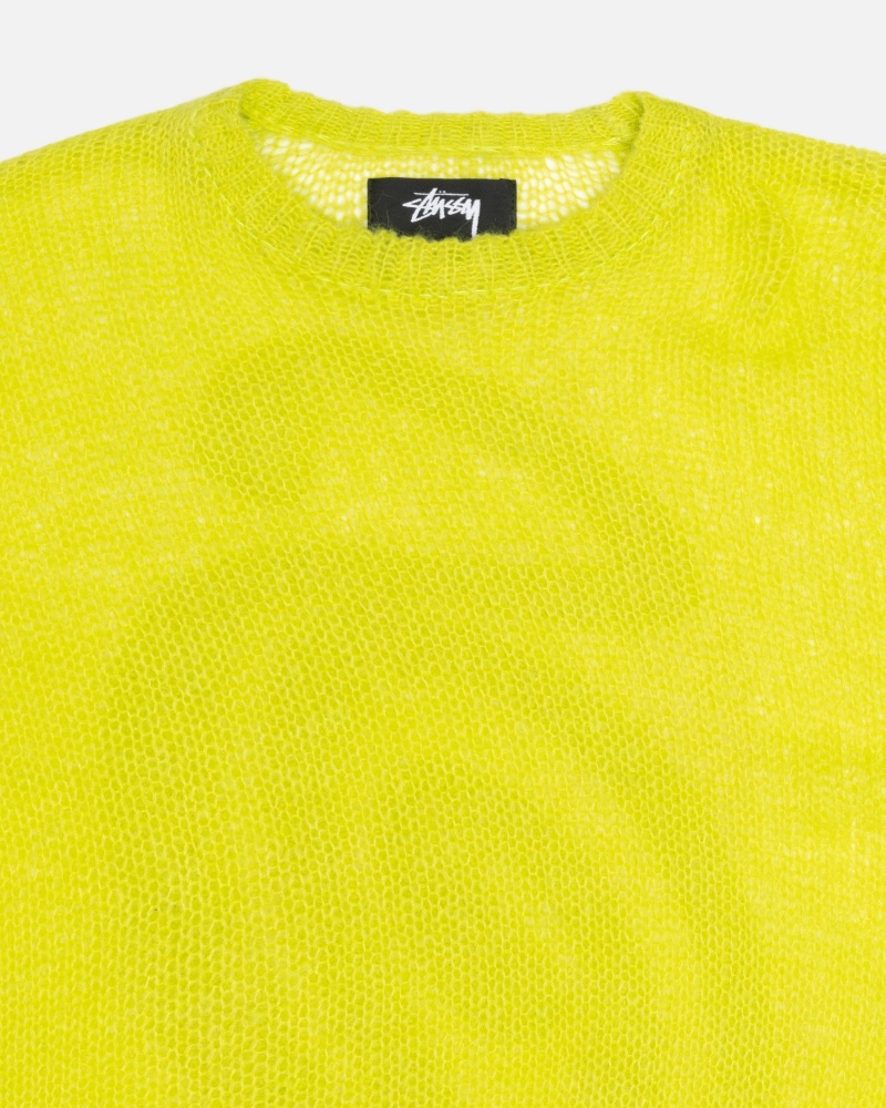 Lime Stüssy S Loose Knit Sweater | WYBX4-3715